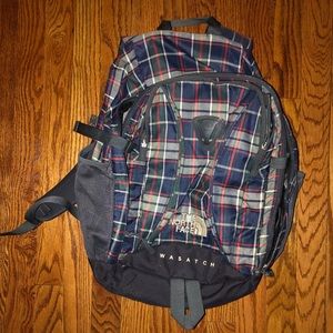 The North Face Plaid WASATCH Backpack